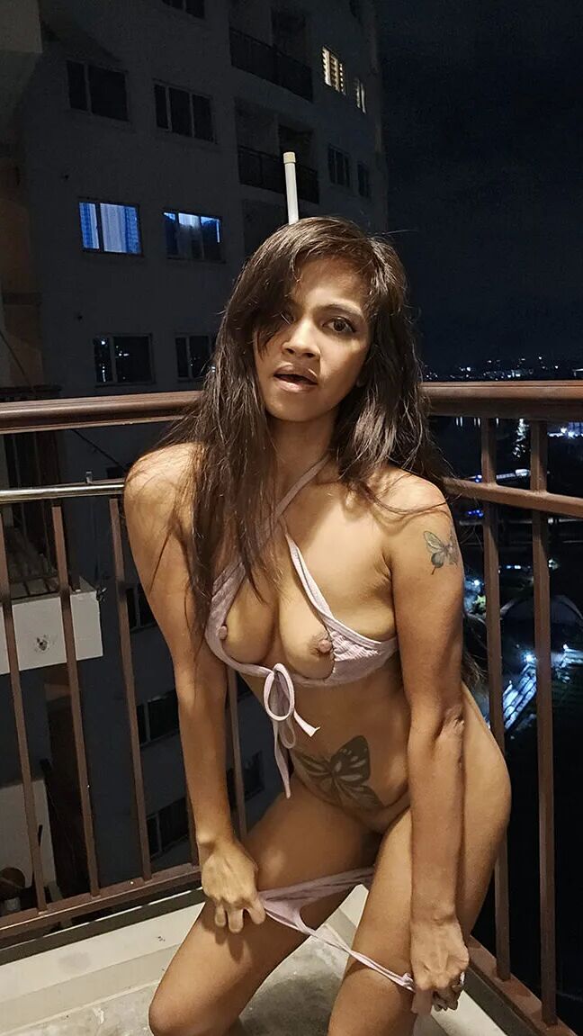 Criss Cross Bikini on Porch