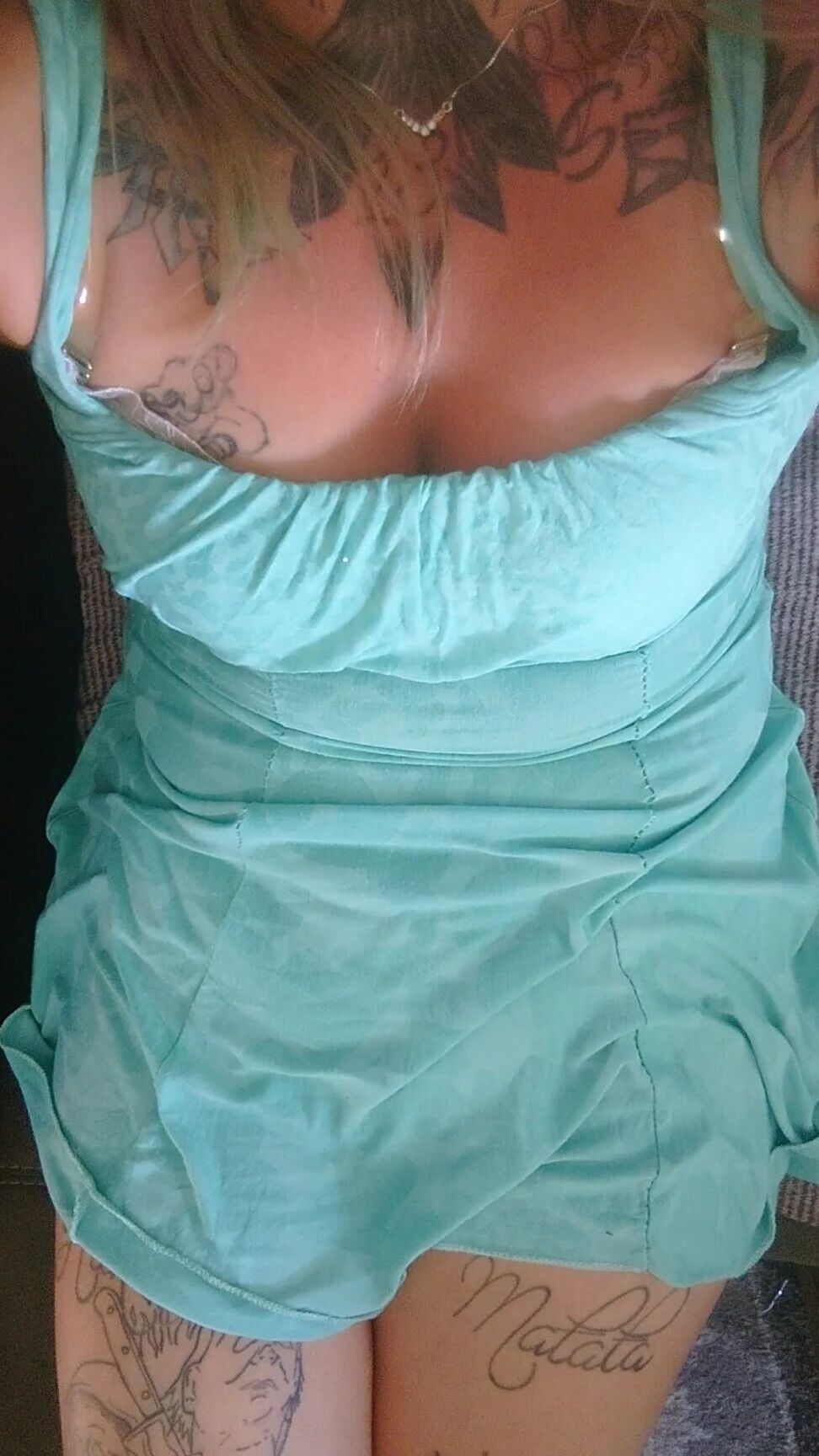 Cute Rave Girl with Tattoos