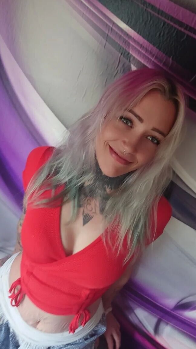 Cute Rave Girl with Tattoos