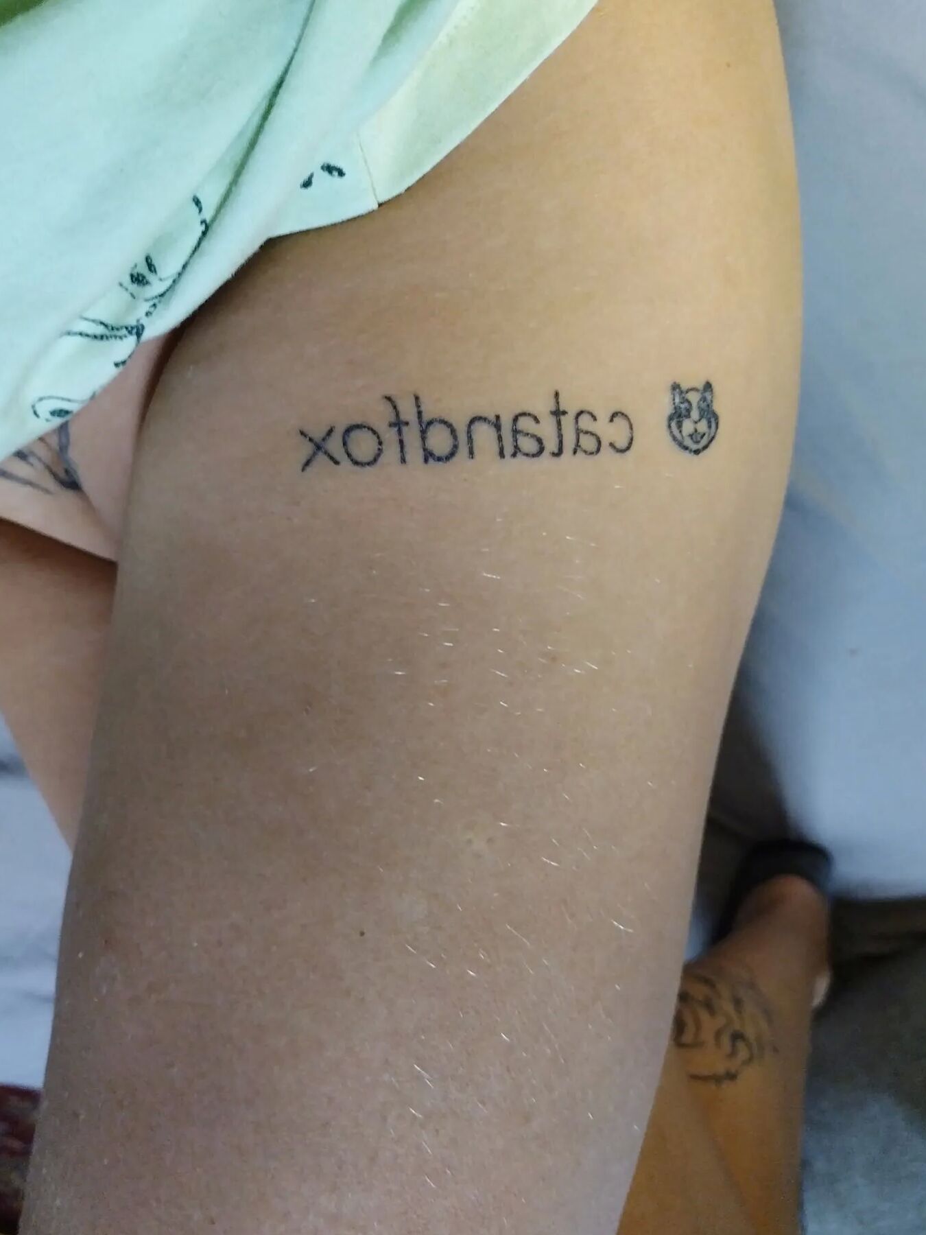My new tatoo with xhamster logo