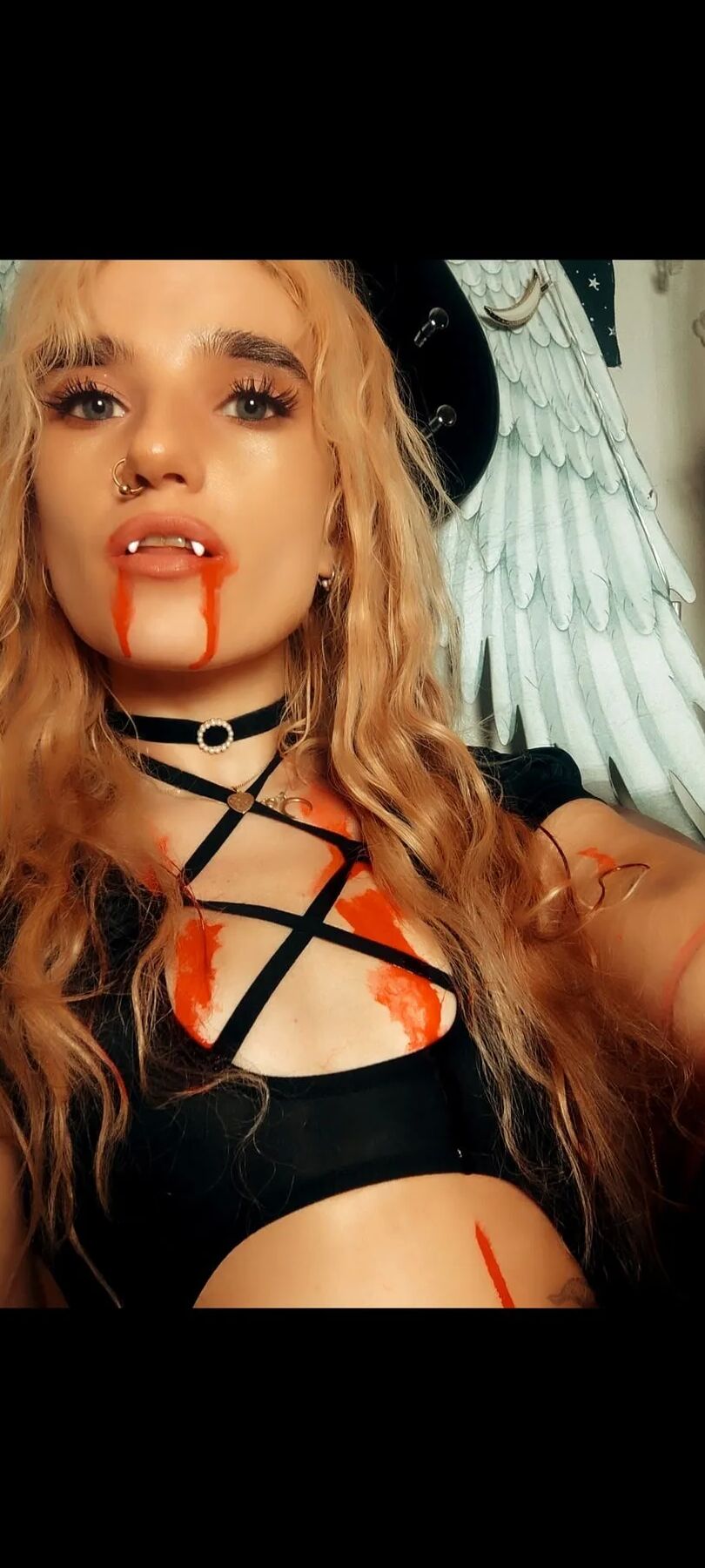 Bloodthirsty vampire is waiting for you under the moon