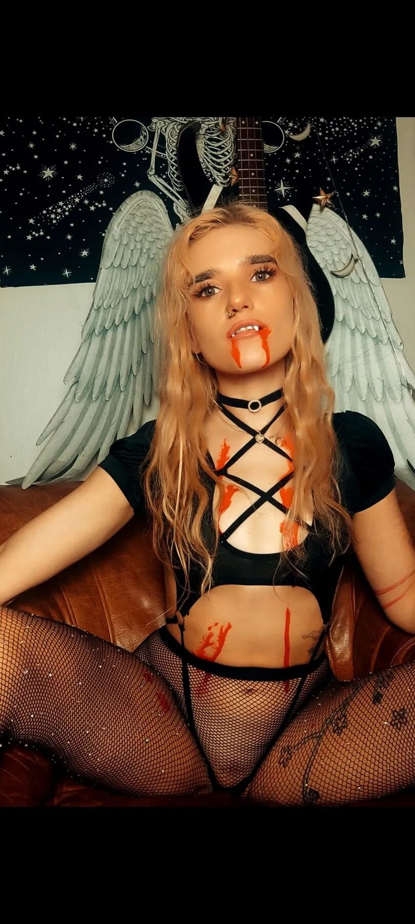 Bloodthirsty vampire is waiting for you under the moon