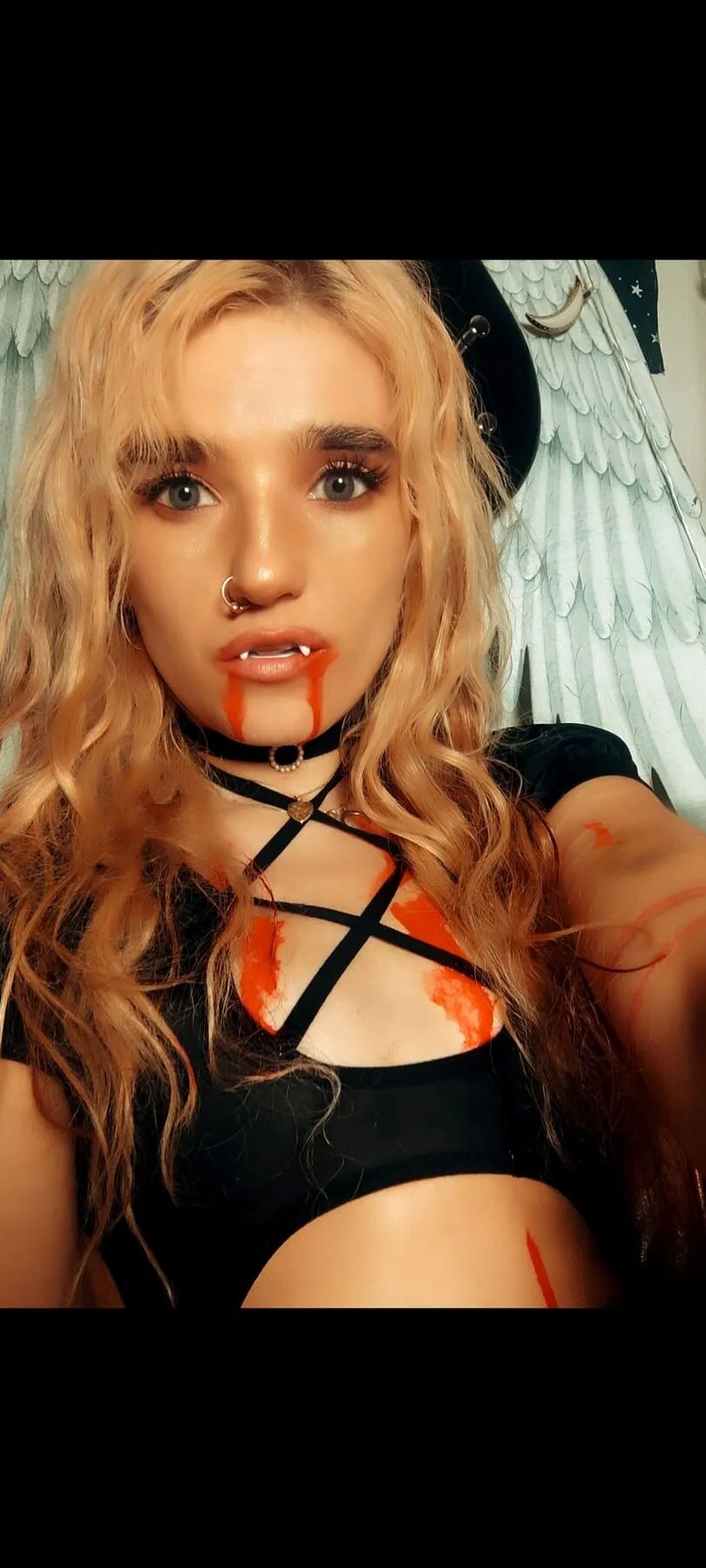 Bloodthirsty vampire is waiting for you under the moon