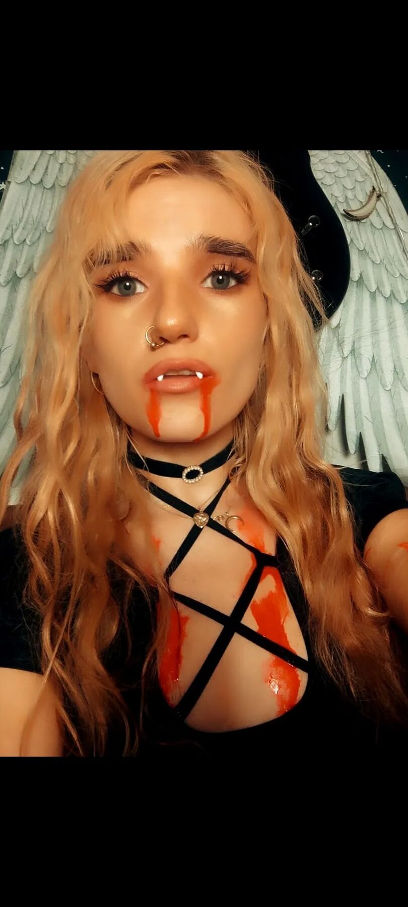 Bloodthirsty vampire is waiting for you under the moon