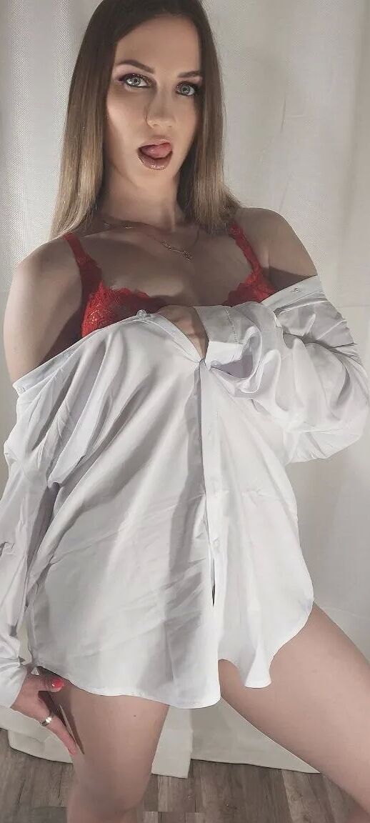 Pretty woman in a shirt