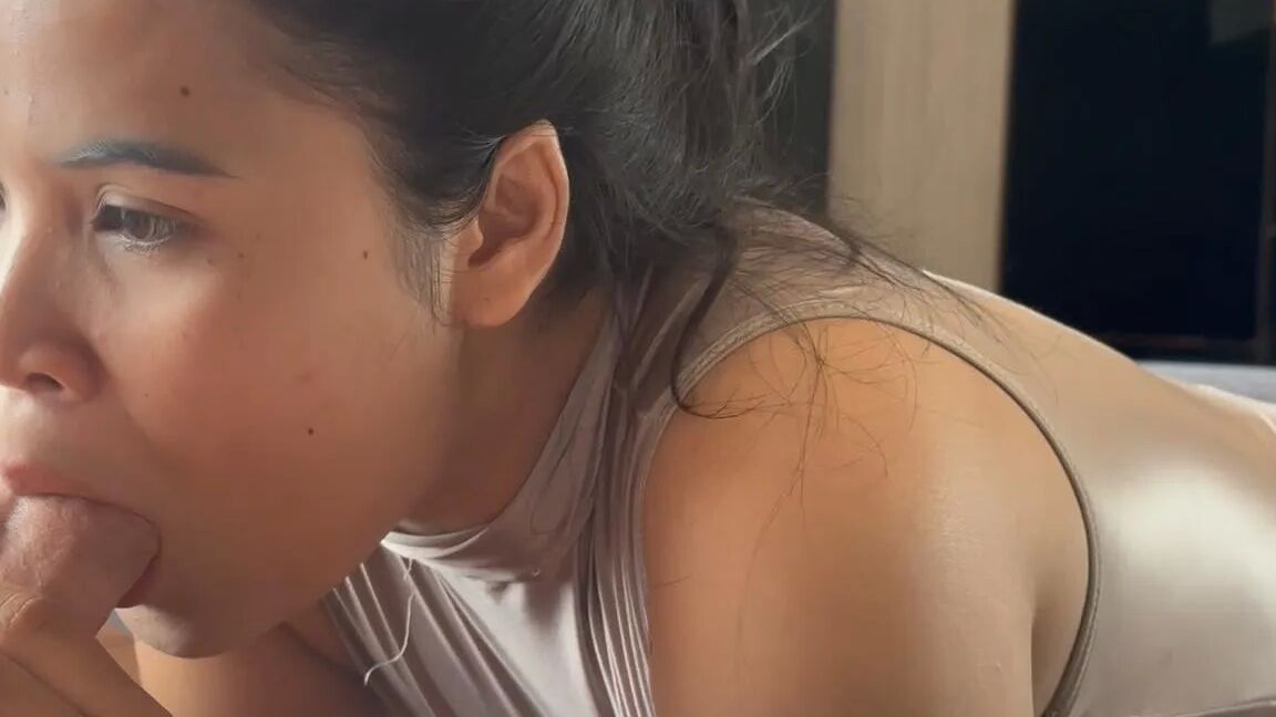 Tiny Thai Teen in Gold Satin Lingerie Pegs Foreigner