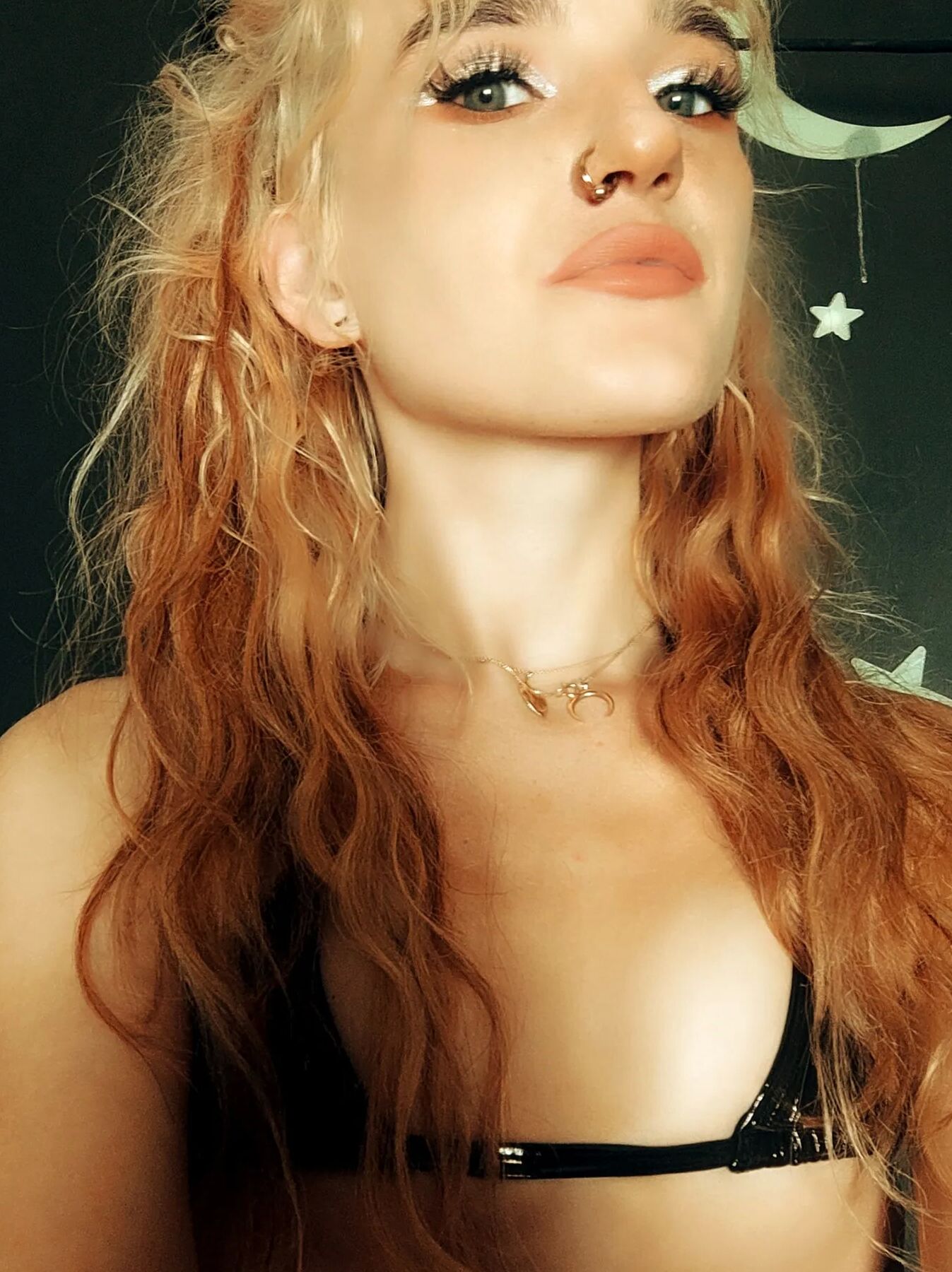 I'm feeling playful in my little fake leather bikini