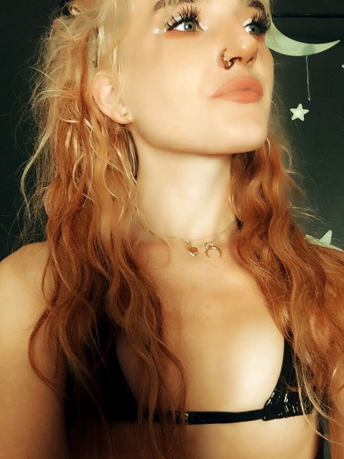 I'm feeling playful in my little fake leather bikini