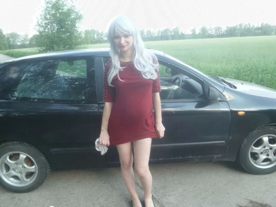 Beautiful blonde wants you in her car
