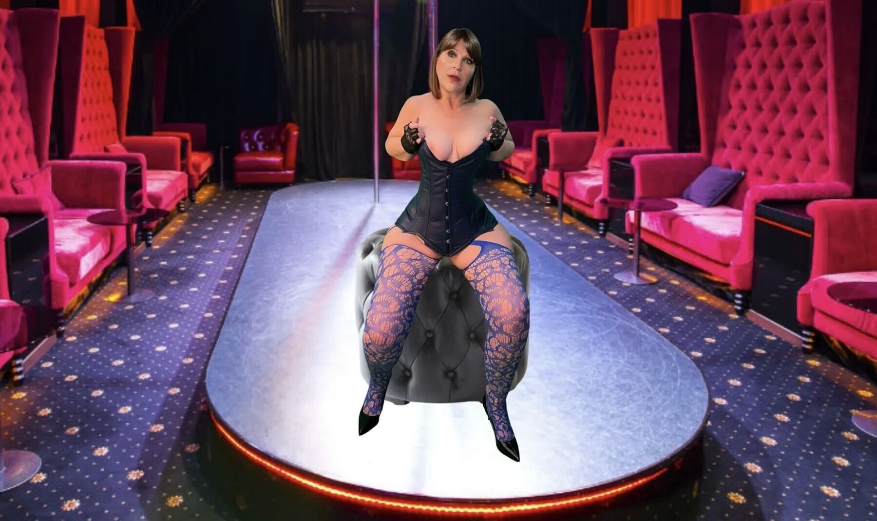I Look Good in Blue Leather