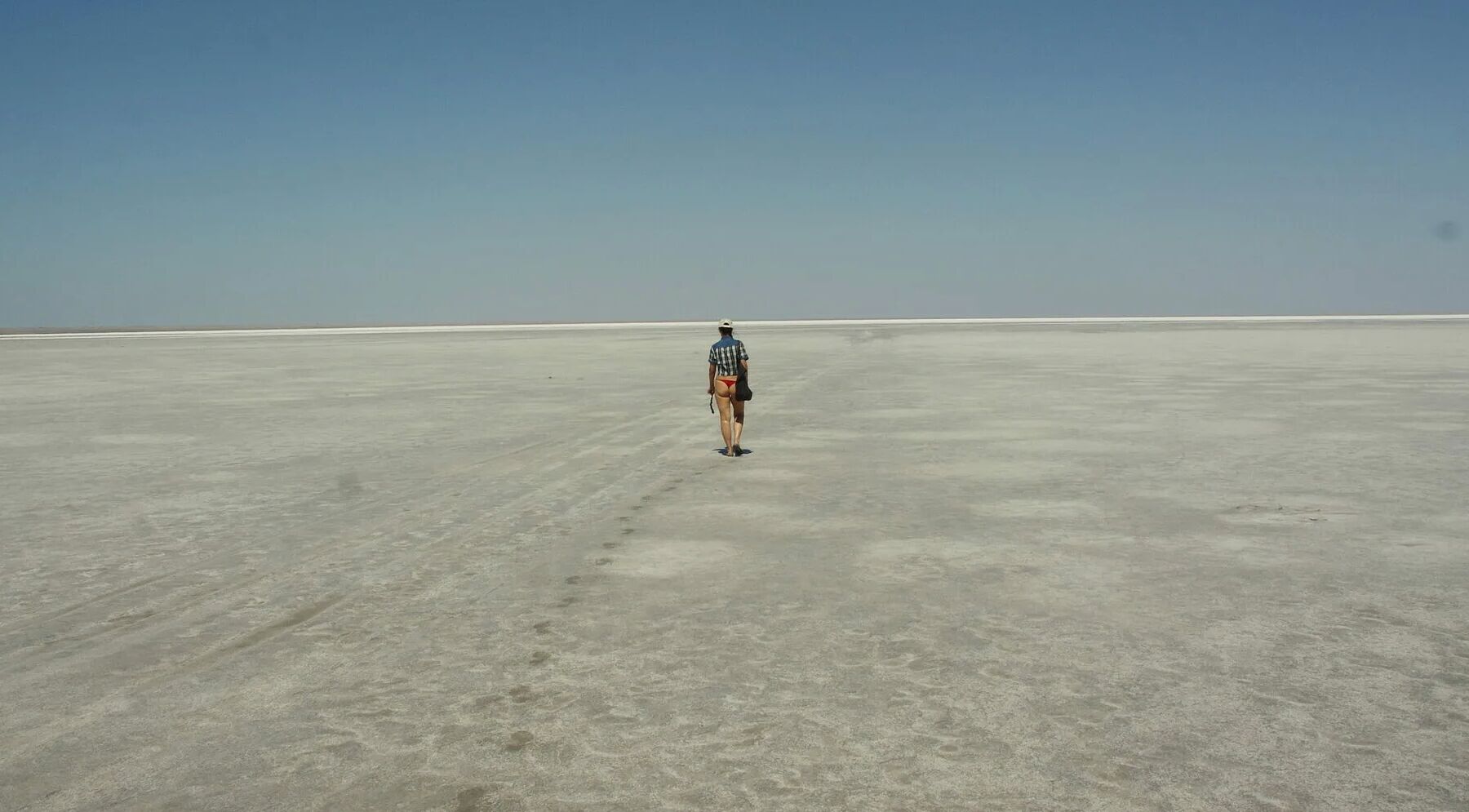 Lying on the salt lake Elton