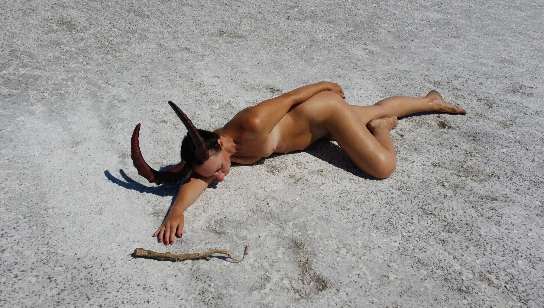 Lying on the salt lake Elton