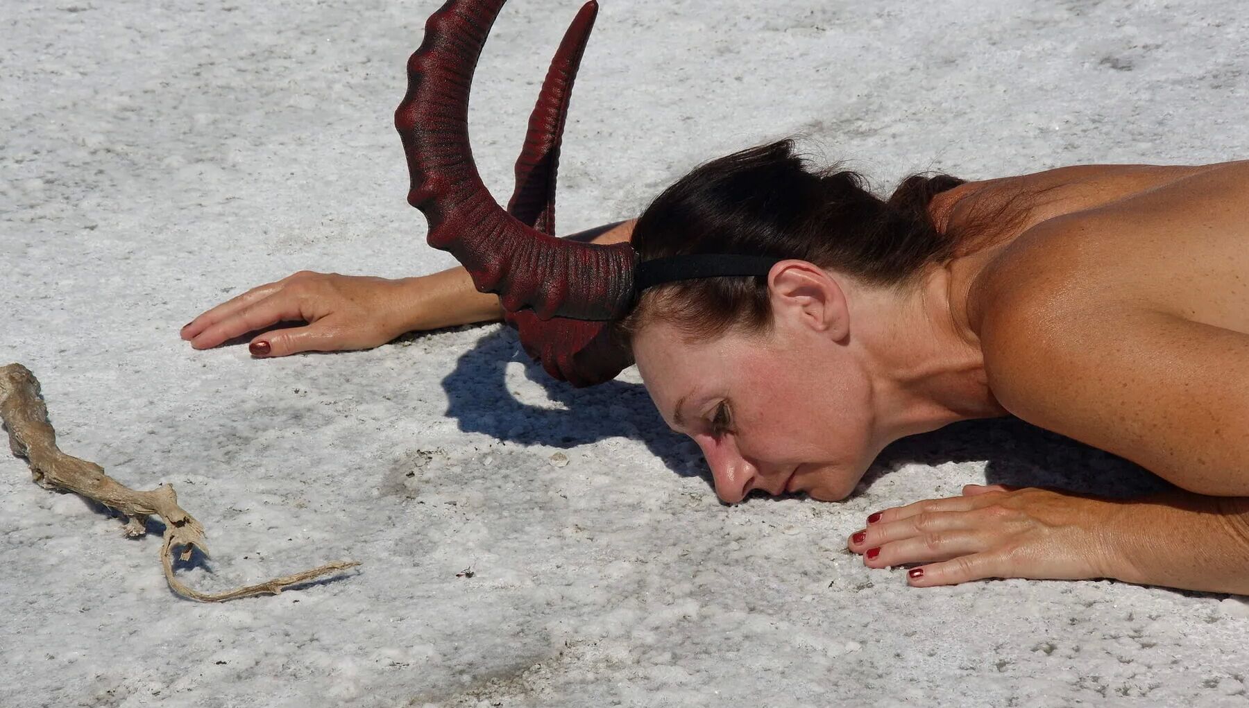 Lying on the salt lake Elton