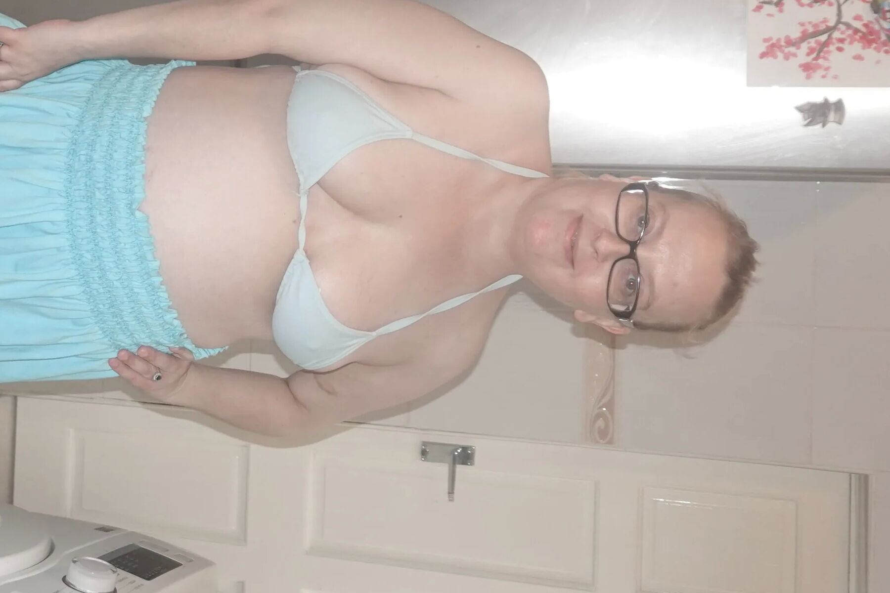 Bikini top and Miniskirt