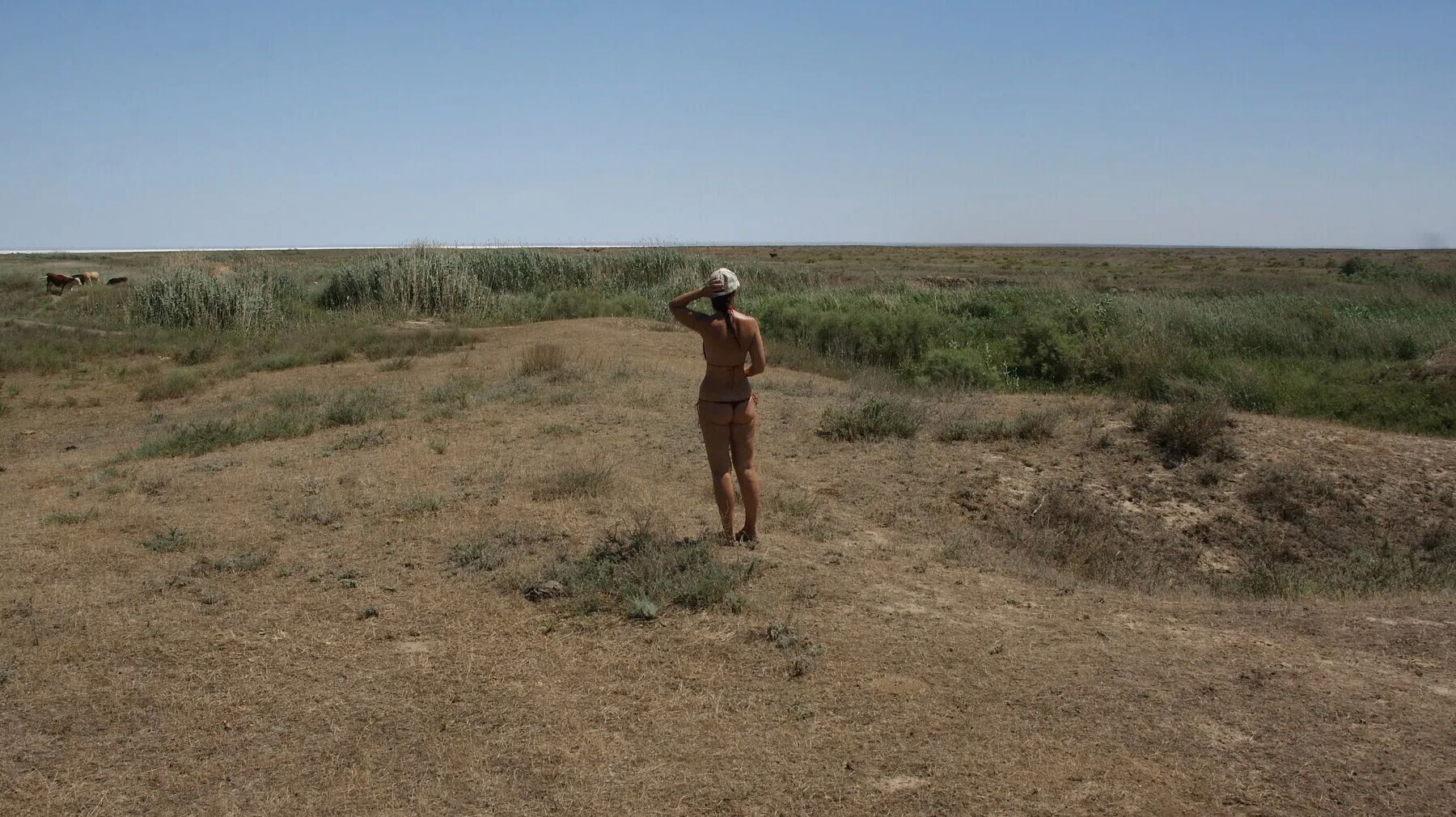 In steppe seminaked