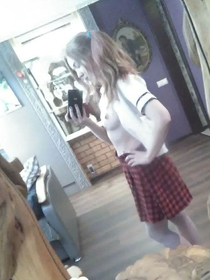 I got myself a naughty schoolgirl outfit