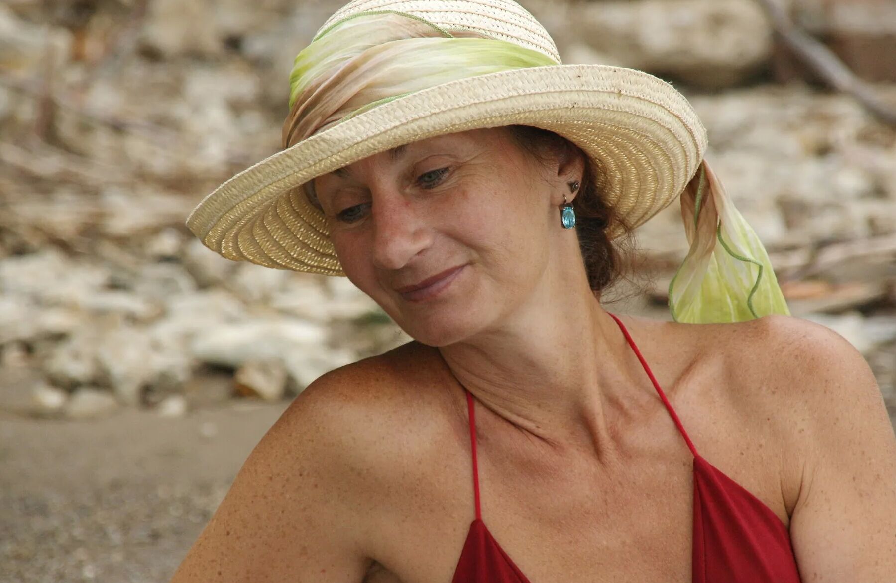 In Bikini near marge