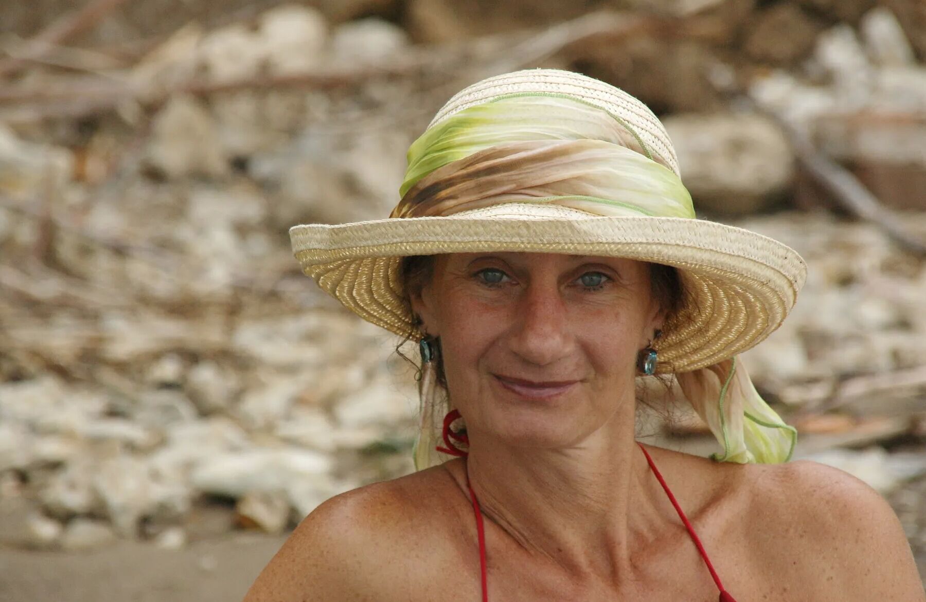 In Bikini near marge