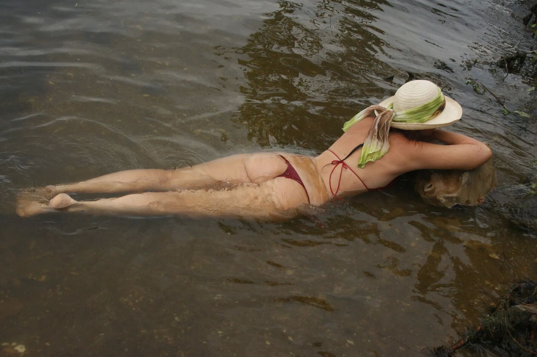 In Bikini near marge