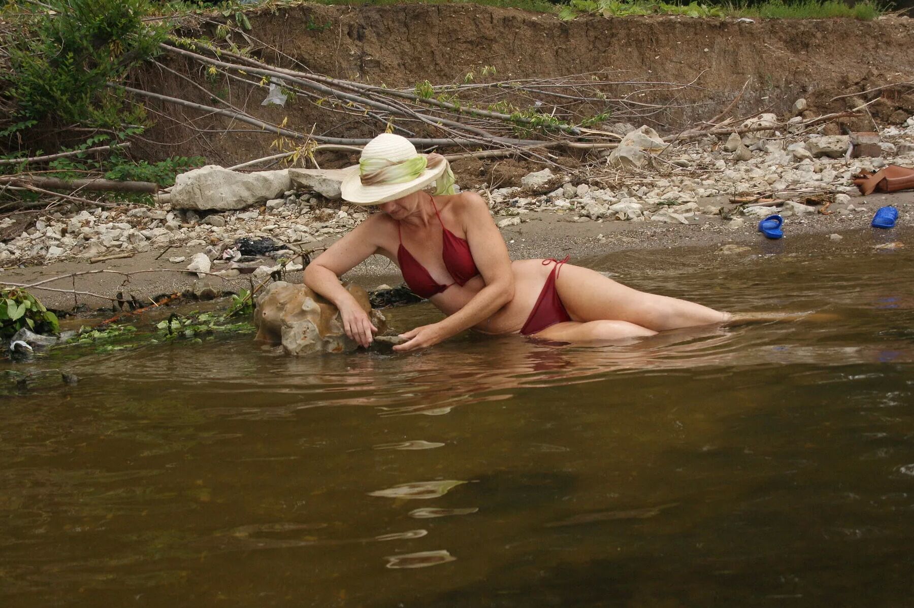 In Bikini near marge
