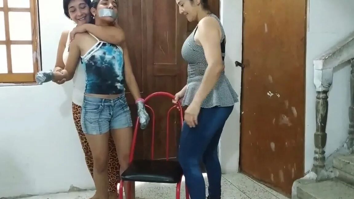 Bent Over For Lesbian Feet Worship In Bondage - Selfgags