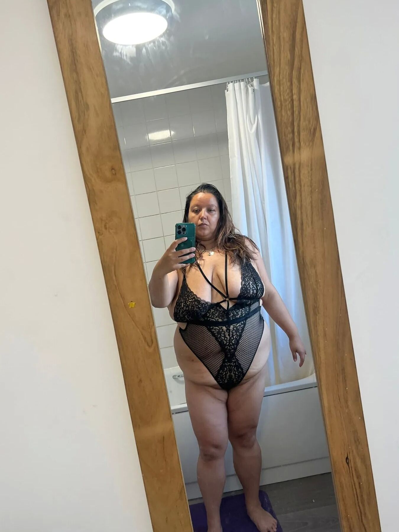 In sexy Black laundry
