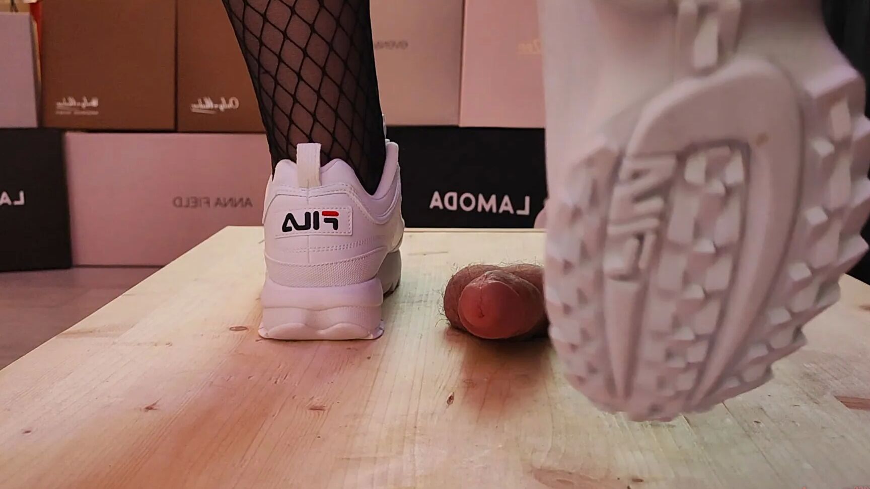 Shoes & Fishnets Footjobs, Shoejobs, CBT, Ballbusting
