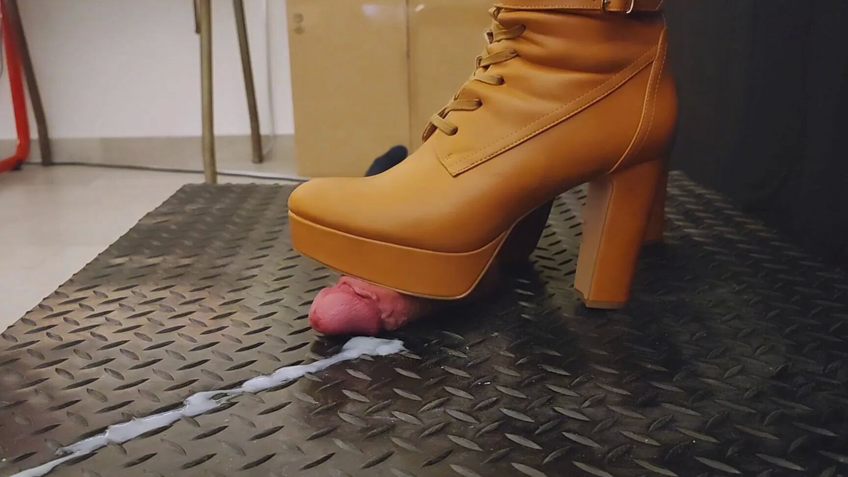 High Heels Bootjob CBT Ballbusting Cock Crush Trample