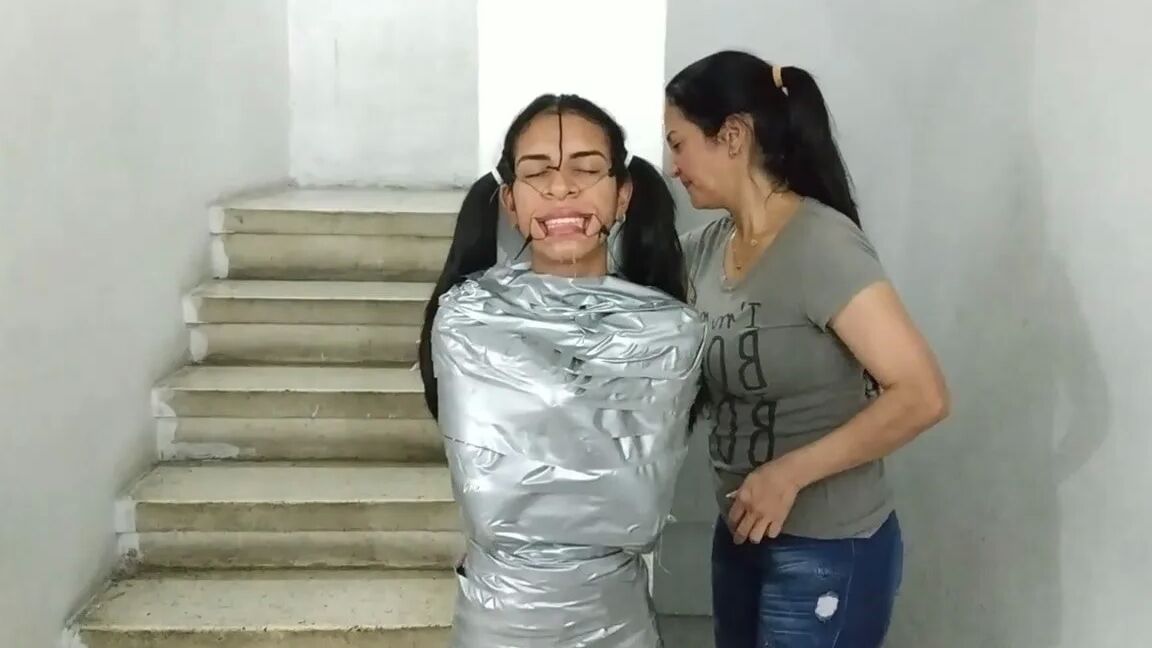 Mummified Latina Slut Mouth Hooked And Helpless