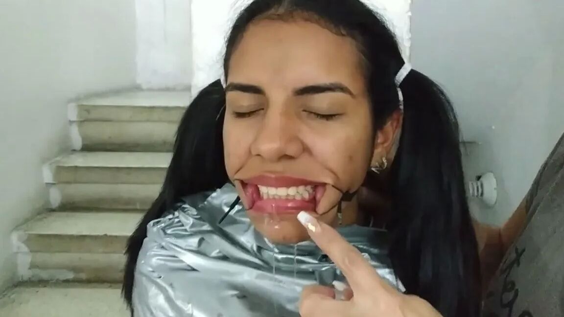 Mummified Latina Slut Mouth Hooked And Helpless