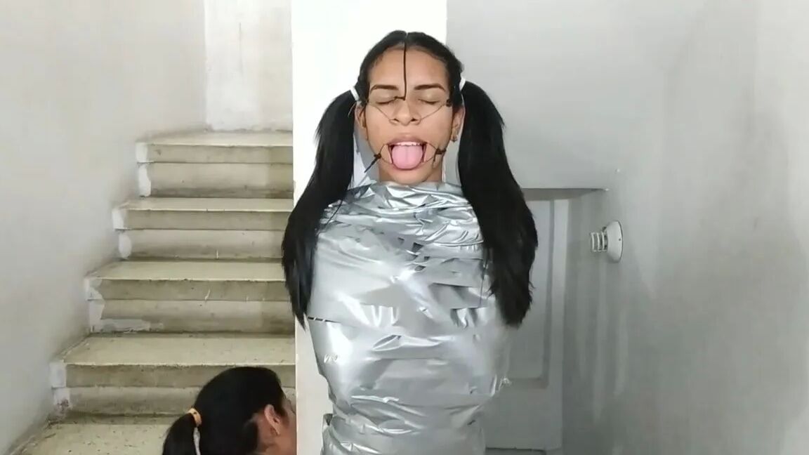 Mummified Latina Slut Mouth Hooked And Helpless