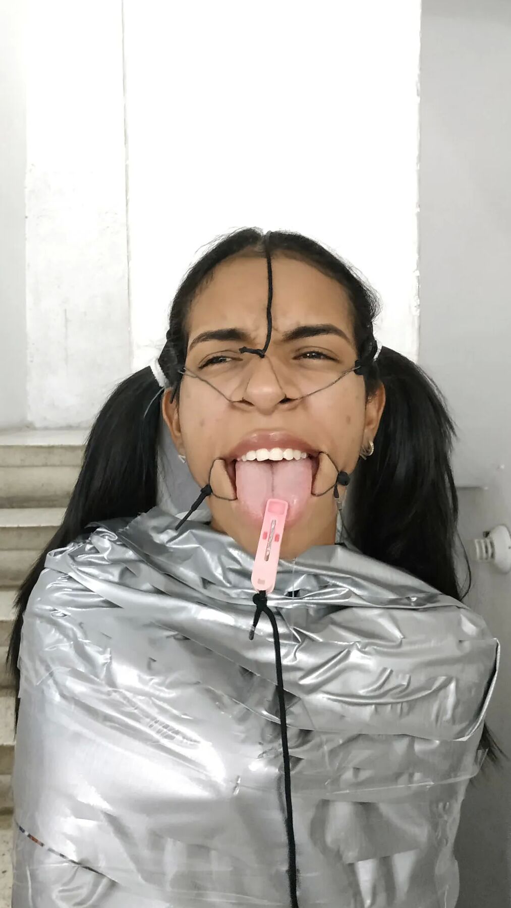 Mummified Latina Slut Mouth Hooked And Helpless