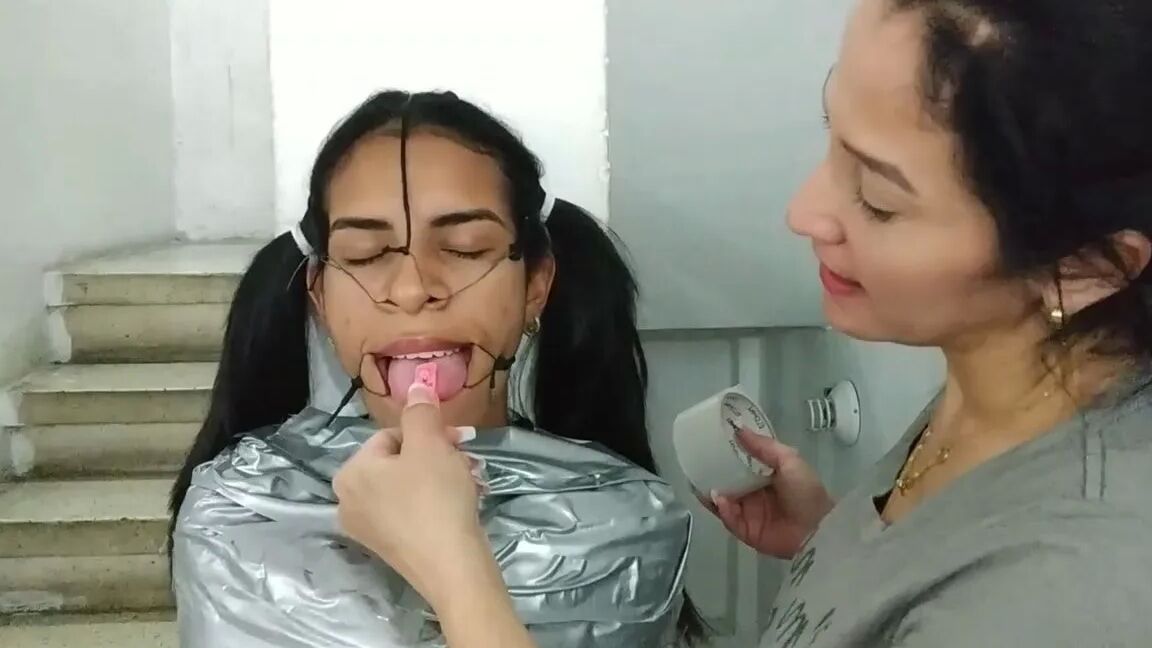 Mummified Latina Slut Mouth Hooked And Helpless