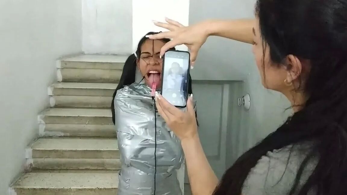Mummified Latina Slut Mouth Hooked And Helpless