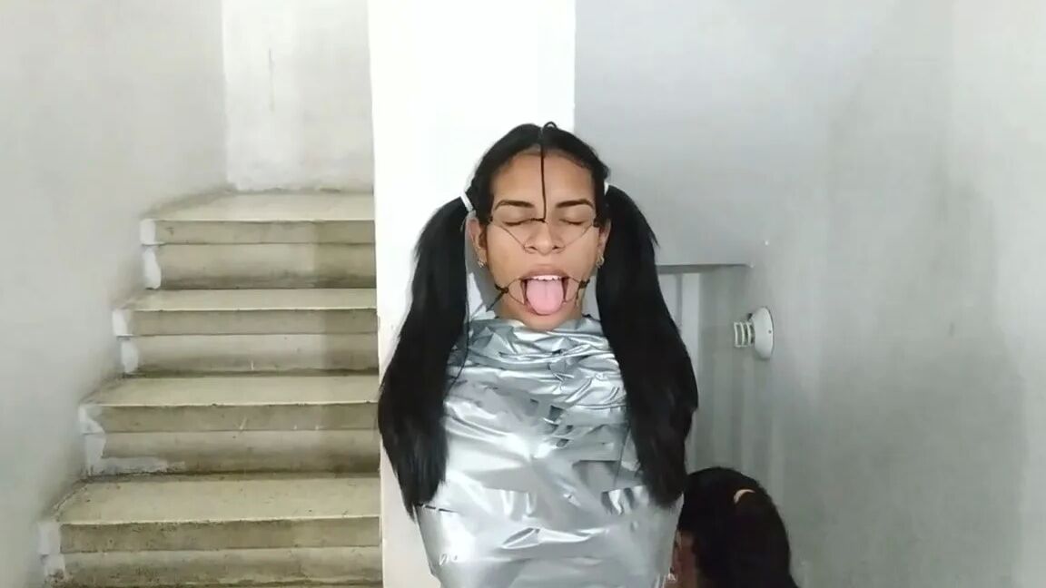 Mummified Latina Slut Mouth Hooked And Helpless