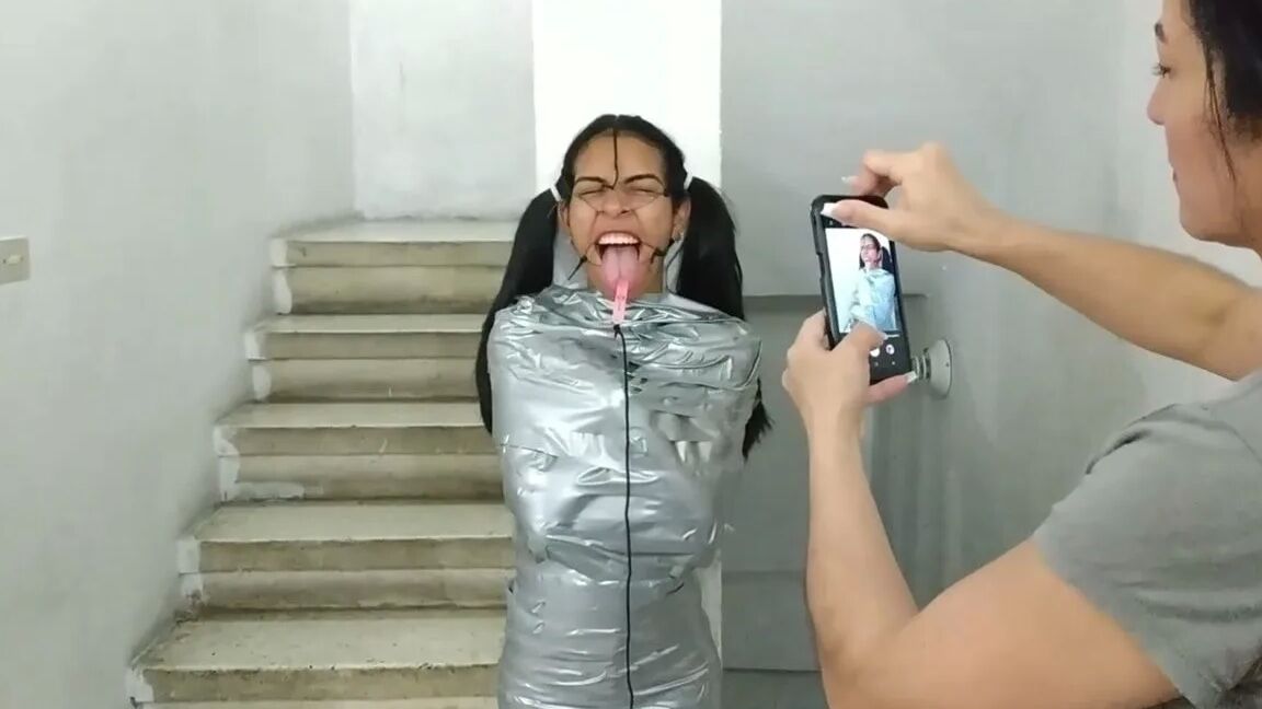 Mummified Latina Slut Mouth Hooked And Helpless