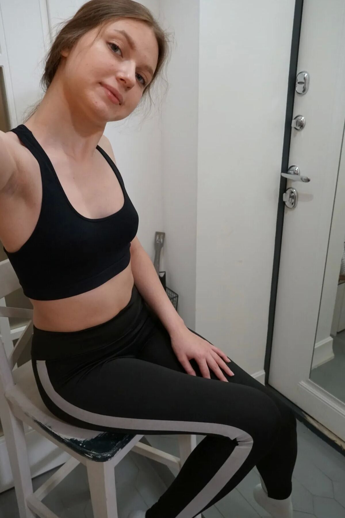 Ex-gf sent me these hot pics in stockings