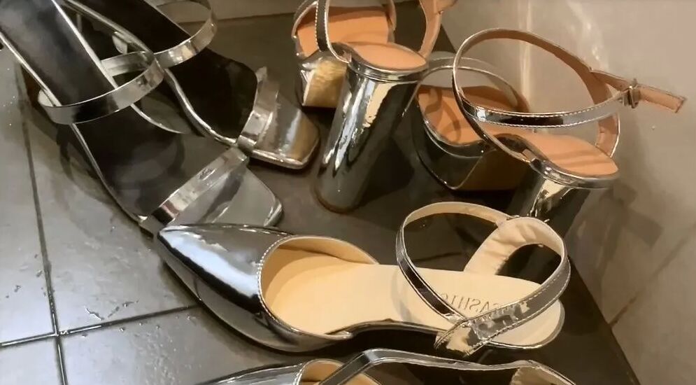 Silver Heels, Black Spandex