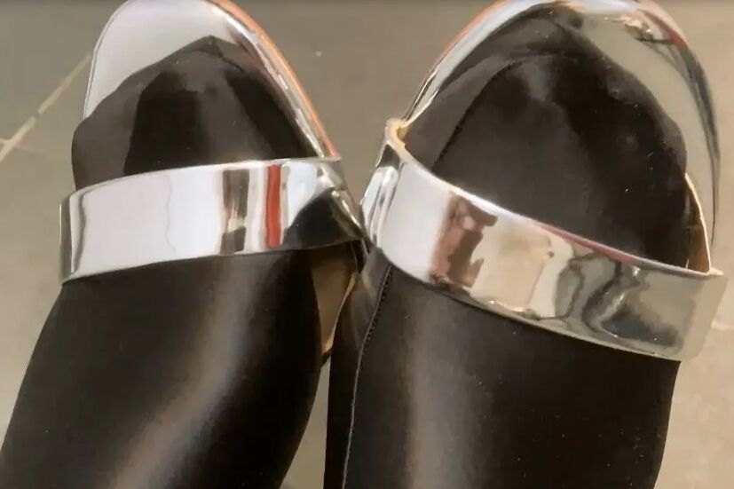 Silver Heels, Black Spandex