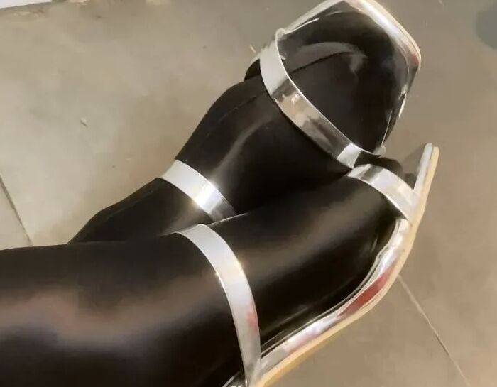 Silver Heels, Black Spandex