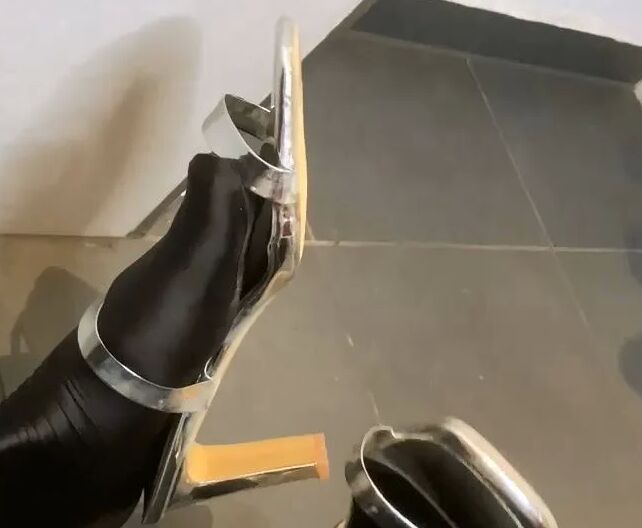 Silver Heels, Black Spandex