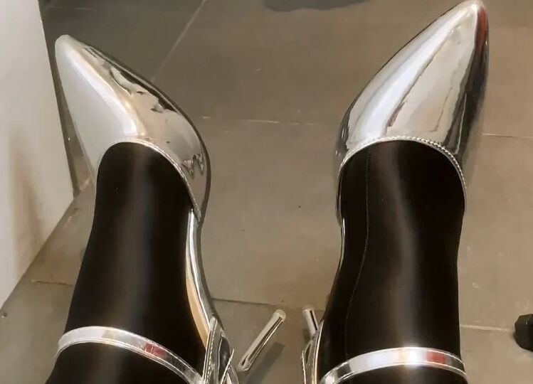 Silver Heels, Black Spandex