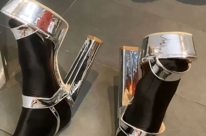 Silver Heels, Black Spandex