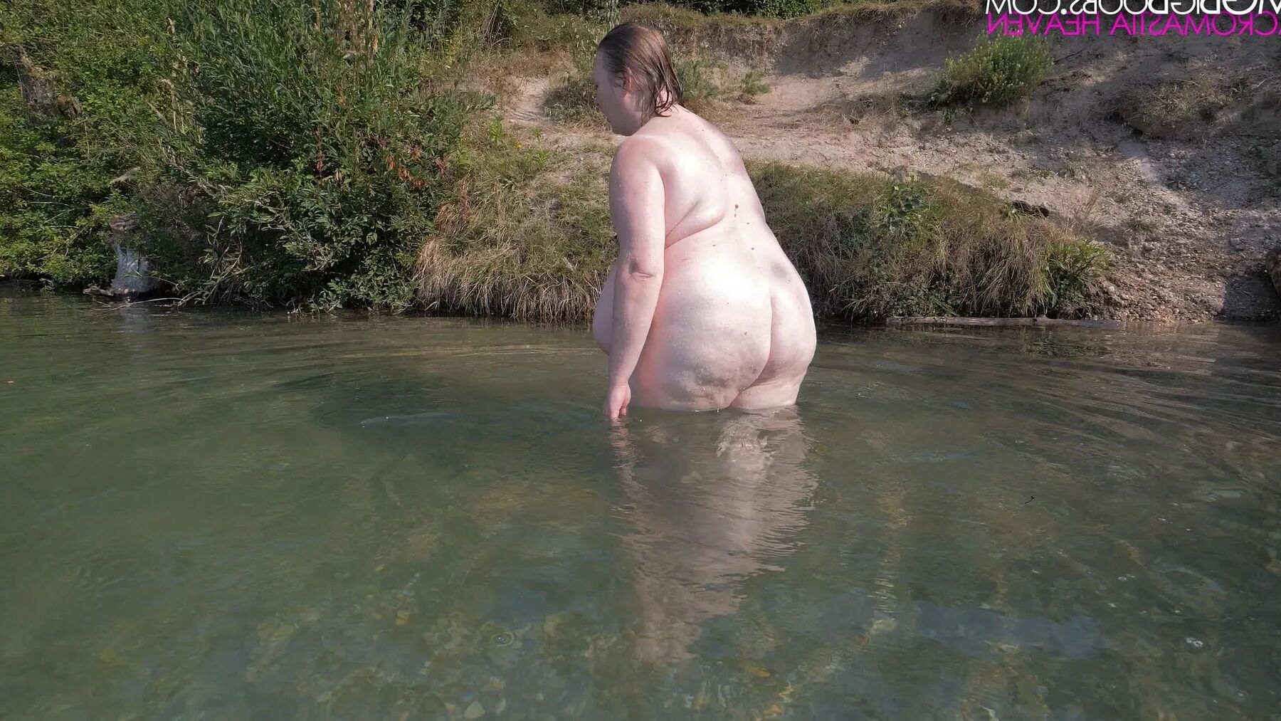 BBW nudist has MASSIVE tits