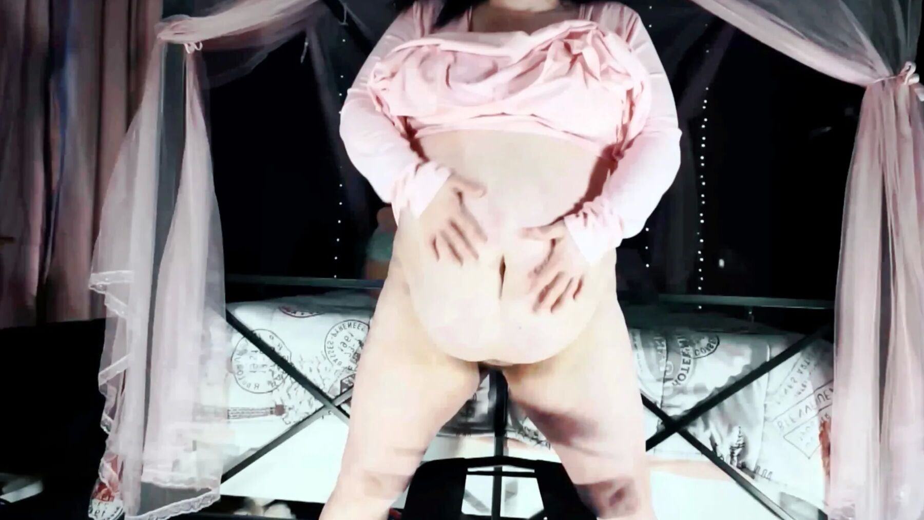 Pink Dress, and Pussy and a Dildo Photoset