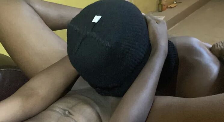 Eating her black pussy out