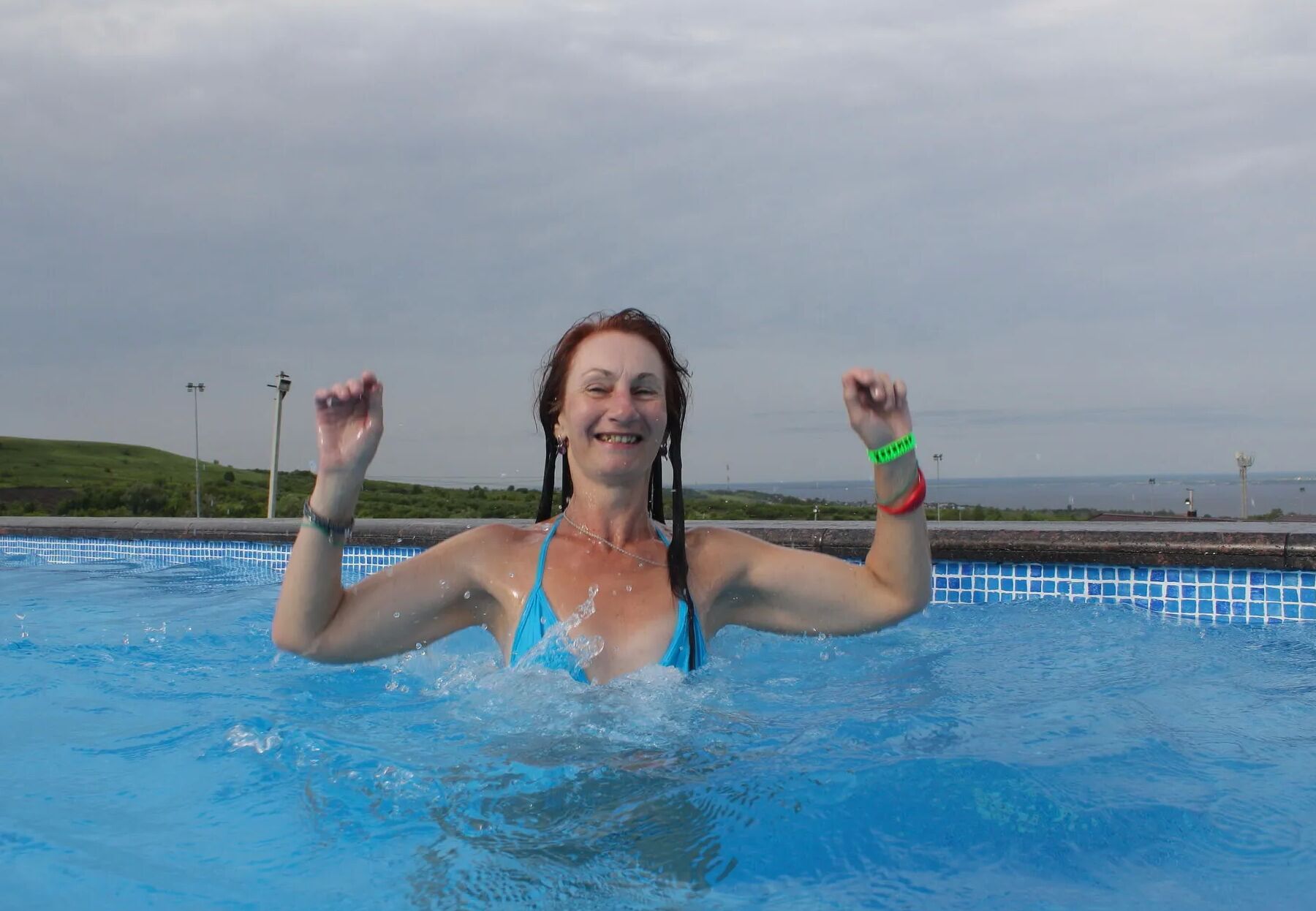 In pool