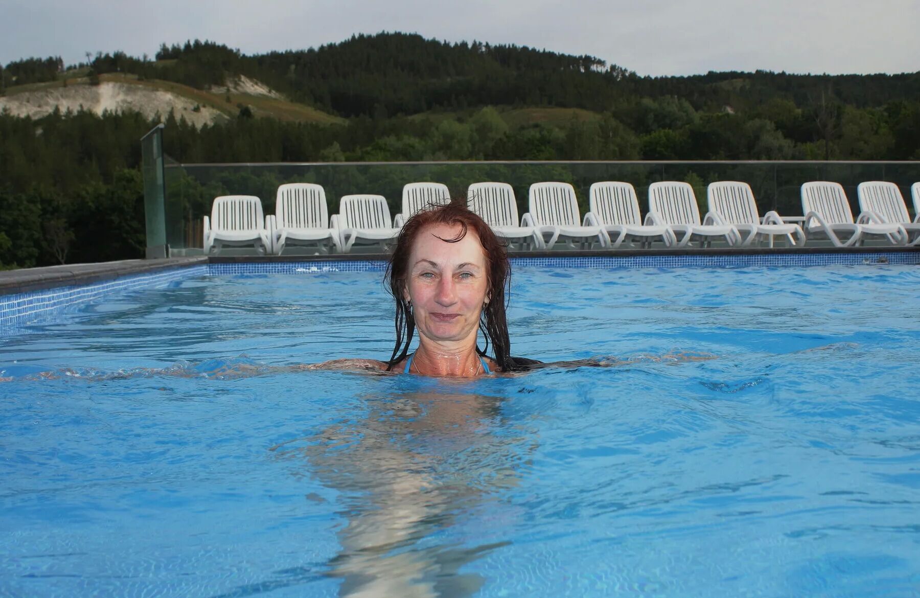 In pool