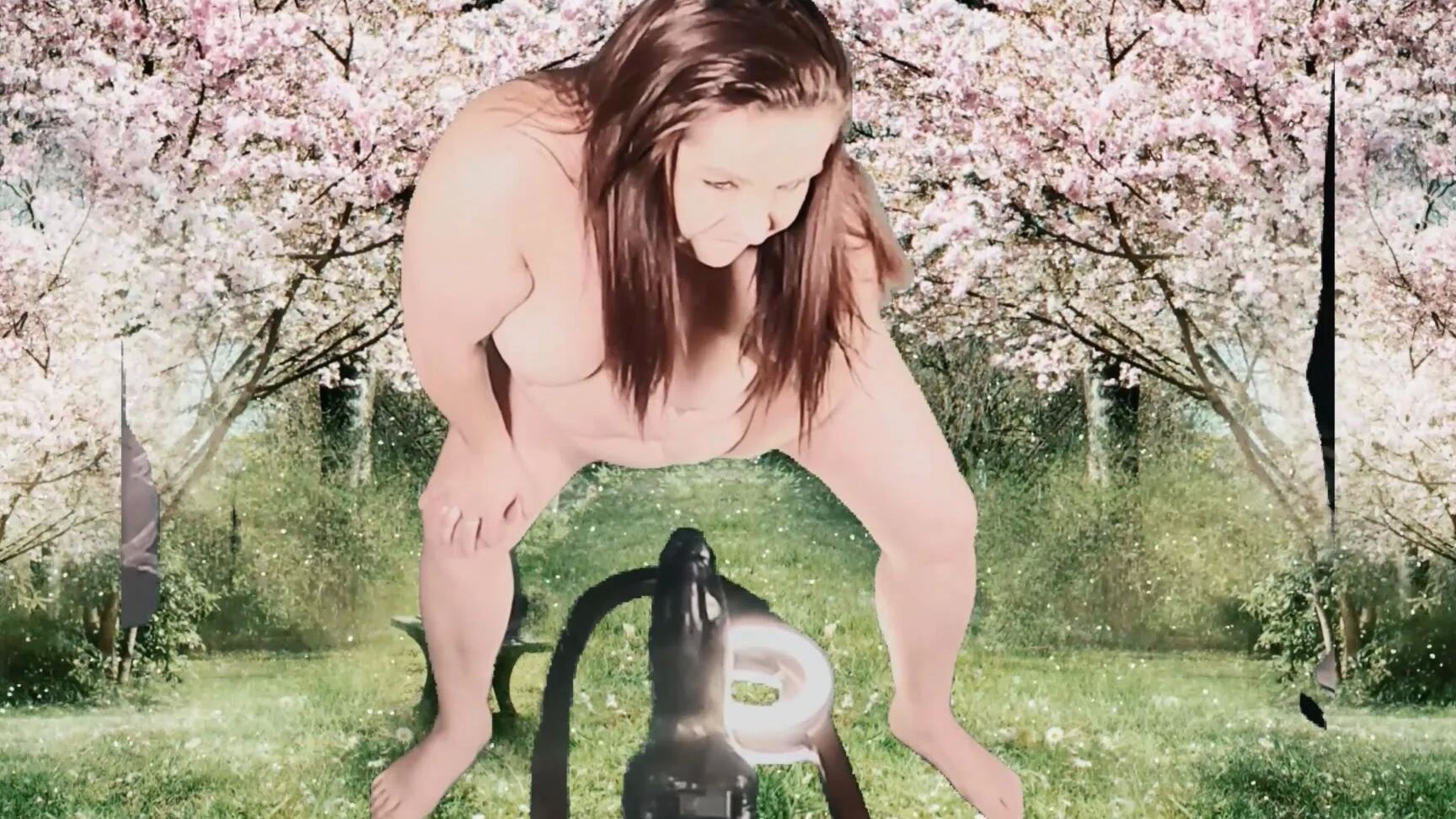 Huge Dildo Pussy Spreading Photoset