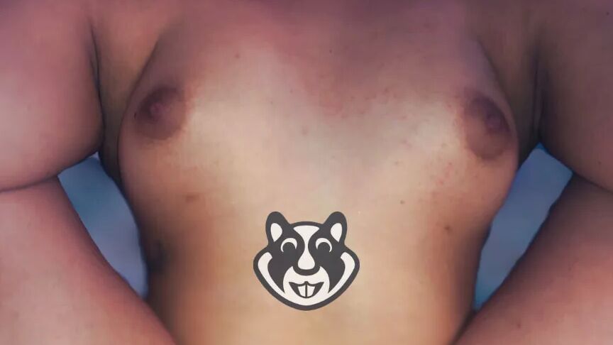 Rich breasts of a young girl